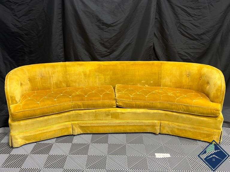 Golden Yellow Vintage Couch Estate Details