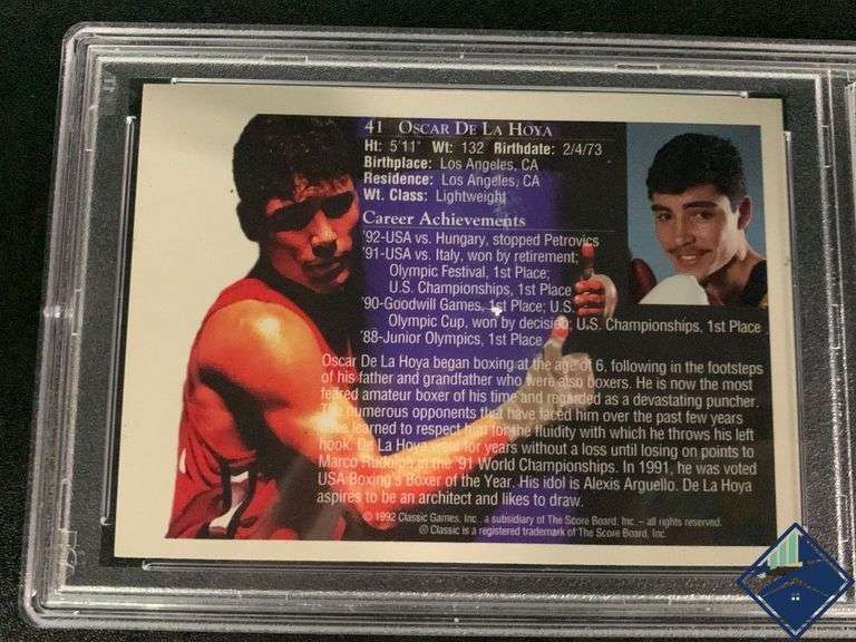1992 Oscar De La Hoya World Class Athletes PSA Graded Mint Trading Card