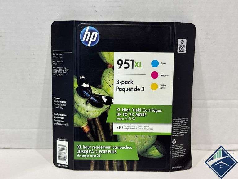 HP 951XL Ink Cartridge 3-Pack for OfficeJet Printers