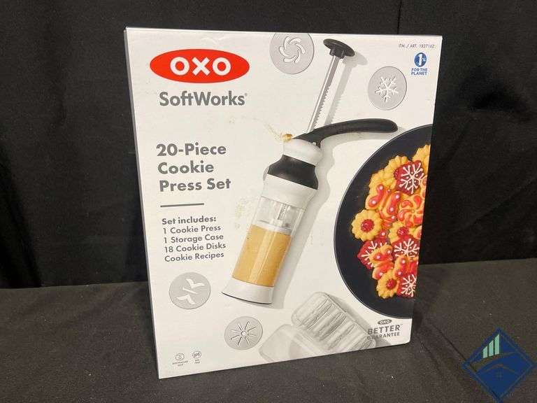 OXO SoftWorks Cookie Press Set with Storage Case