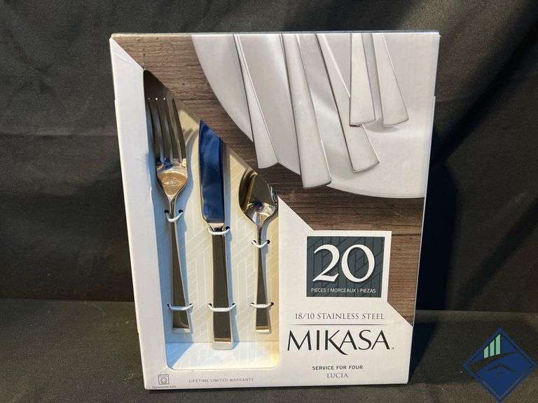 Mikasa 18/10 Stainless Steel Flatware Set, 20-Piece - Retail: $ 62.99   - *NEW*