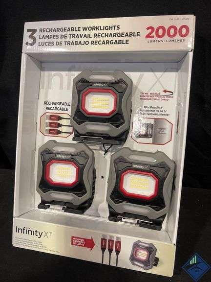 Infinity X1 Rechargeable LED Worklights, 2000 Lumens - *NEW*