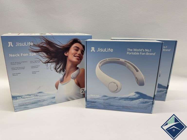 JISULIFE Neck Fan, 2-pack - Retail: $ 39.99   - Like New