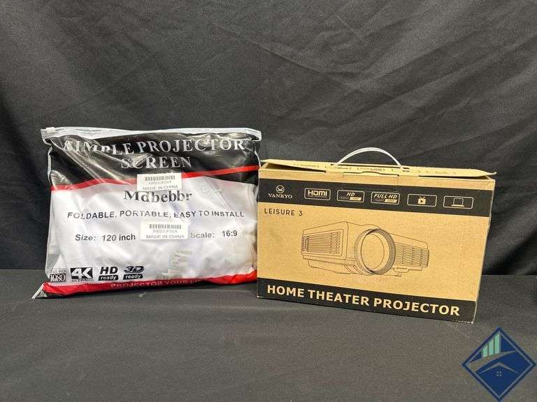 Vankyo Leisure 3 Home Theater Projector with Mdbebr 120" Screen