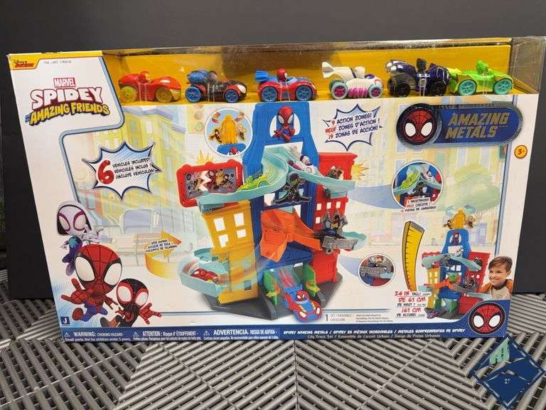 Spidey Amazing Metals City Track Set 6 Vehicles - *NEW*