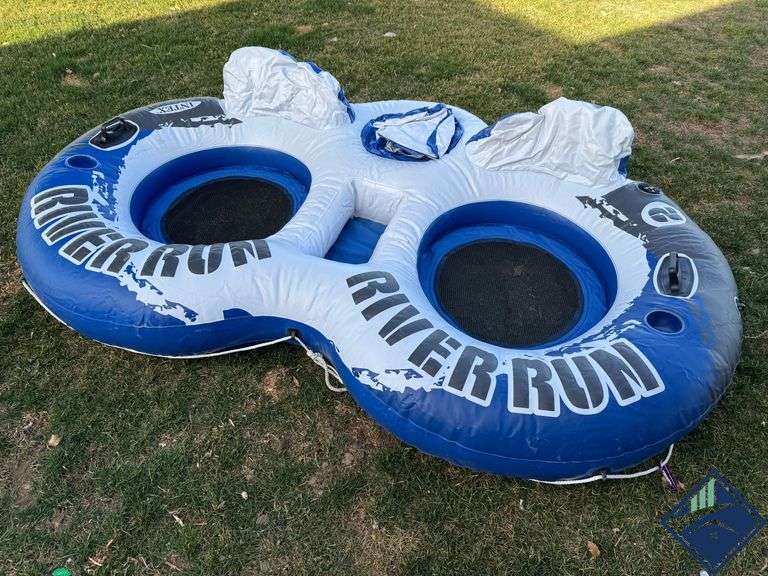 Intex River Run 2 Inflatable Tube with Mesh Bottom & Pump