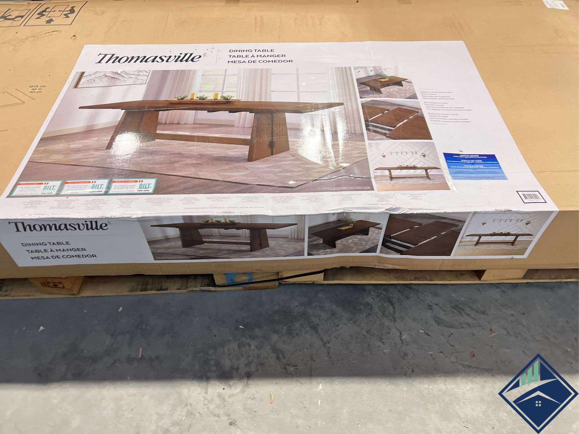 Thomasville Kayde Dining Room Table - Retail: $ $499.99 *NEW* - Estate  Details, image size:2000x1500