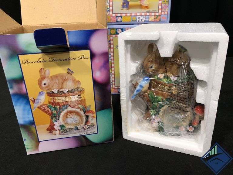 Easter Porcelain Decorative Boxes