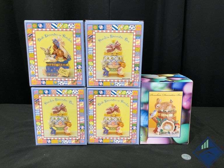 Easter Porcelain Decorative Boxes