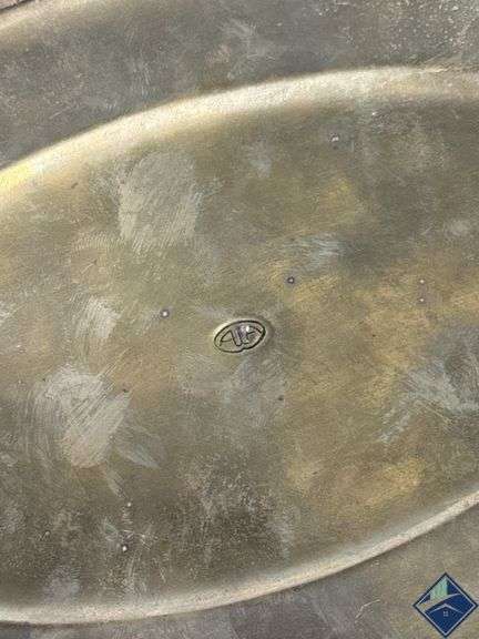 Antique Brass Bed Warmer Dish