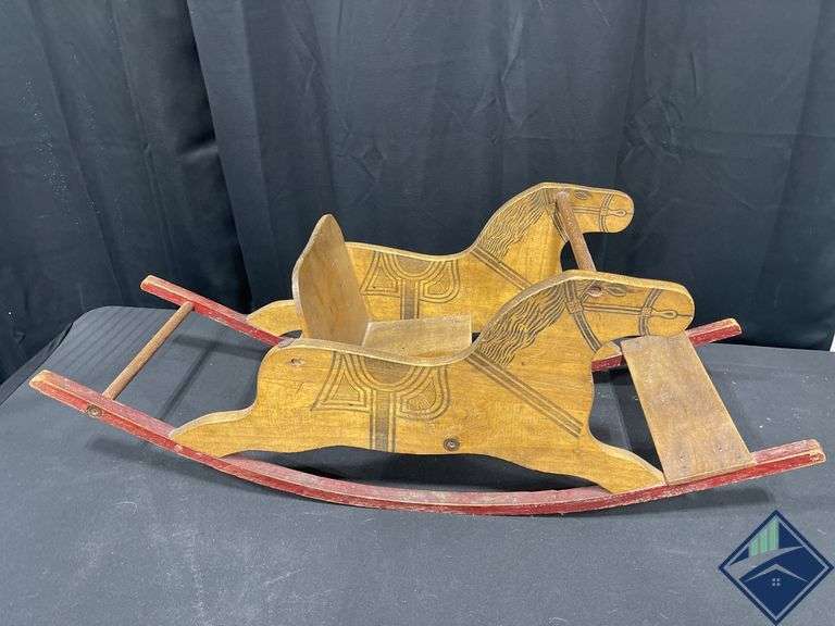 Antique Oak Rocking Horse