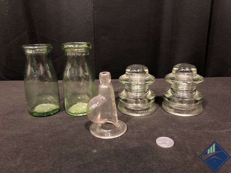 Vintage Glass Insulators, Bottles, etc.
