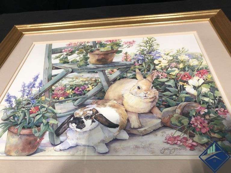 Framed Jodi Jensen Bunny Print