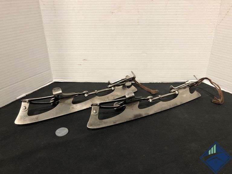 Vintage Steel Ice Skating Shoe Attachments
