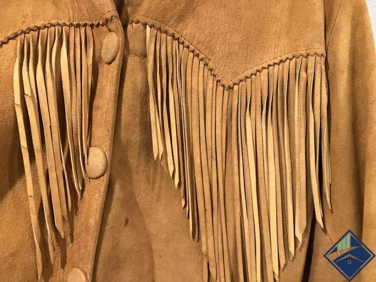Vintage Western Suede Fringe Jacket