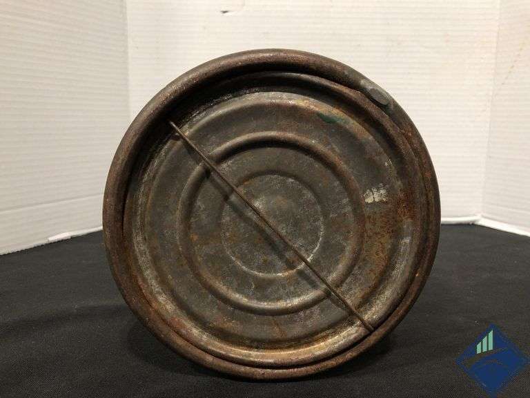 12” Glass Lined Coal Oil Container with Coiled Metal Shell
