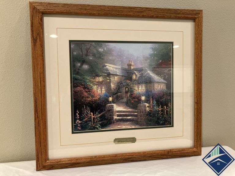 “Hollyhock House” By Thomas Kinkade