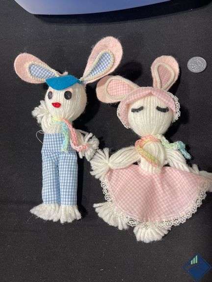Vintage Yarn Bunnies