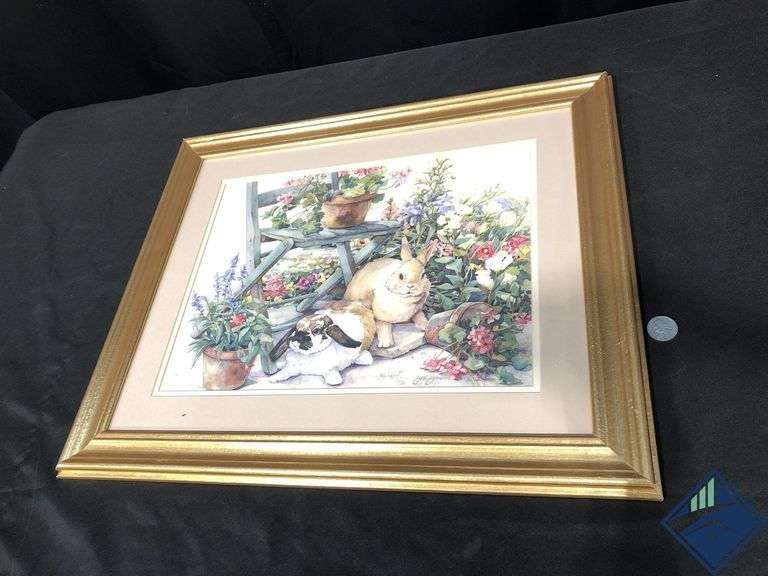 Framed Jodi Jensen Bunny Print