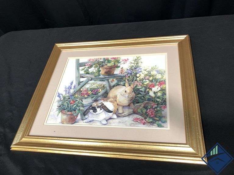 Framed Jodi Jensen Bunny Print