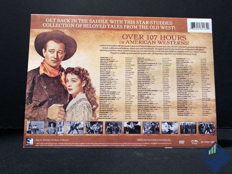 Greatest Cowboy Classics: 100 Movies 24 Disc Set