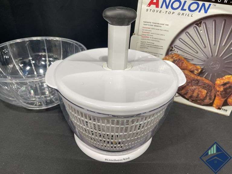 Stove Top Grill, Salad Spinner, and Fill a Bowl