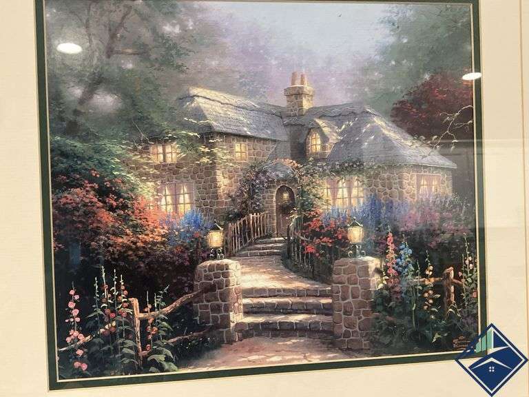 “Hollyhock House” By Thomas Kinkade