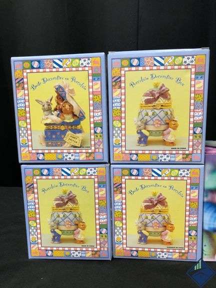 Easter Porcelain Decorative Boxes