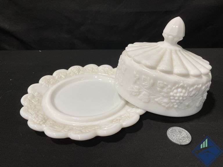 Vintage Westmoreland Milk Glass Set