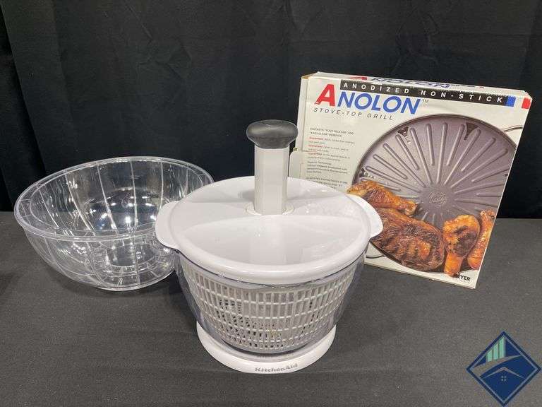 Stove Top Grill, Salad Spinner, and Fill a Bowl