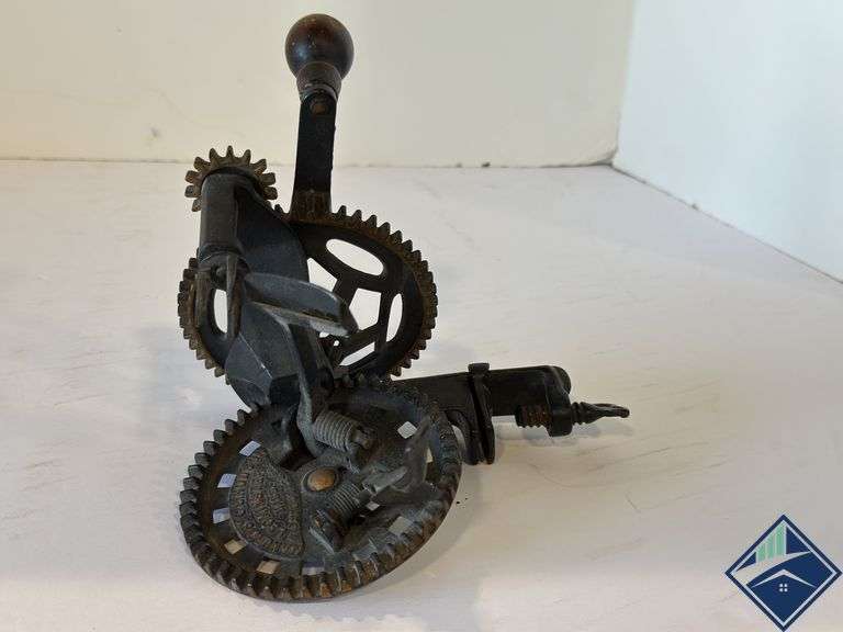Antique Cast Iron Manufogy CE Hudson Apple Peeler