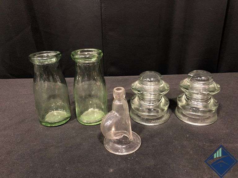 Vintage Glass Insulators, Bottles, etc.