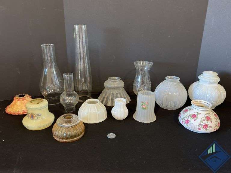 Assortment of Vintage Light Shades