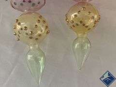 Vintage Hand Blown Art Glass Christmas Ornaments