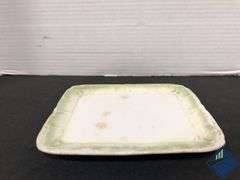 Antique Floral Butter Dish