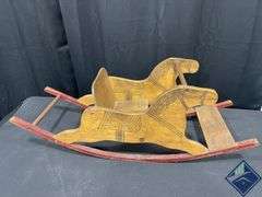 Antique Oak Rocking Horse