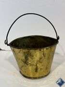 Brass & Copper Teapot, Funnel, Bucket, etc.