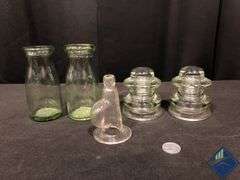 Vintage Glass Insulators, Bottles, etc.
