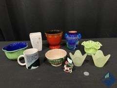 Ceramic Flower Pots & Garden Fairy