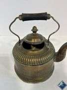 Brass & Copper Teapot, Funnel, Bucket, etc.