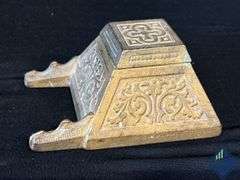 Antique Brass Decorative Inkwells