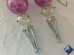 Vintage Hand Blown Art Glass Christmas Ornaments