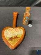 Wooden Rocking Doll Crib and Wooden Home Decor