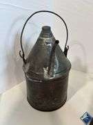 Brass & Copper Teapot, Funnel, Bucket, etc.