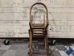 Antique Oak Hose Reel