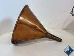 Brass & Copper Teapot, Funnel, Bucket, etc.