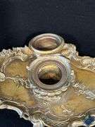 Antique Brass Decorative Inkwells