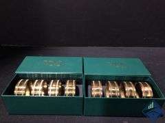 Virginia Metal Crafters Brass Napkin Rings
