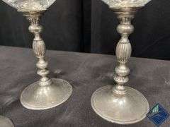 Glass Candlesticks & Wine Glasses