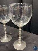 Glass Candlesticks & Wine Glasses